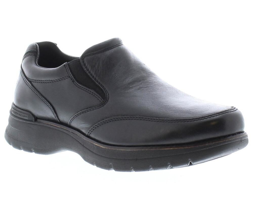 Rockport Prowalker Next Slip-On Men's Shoes Black Leather 13 M